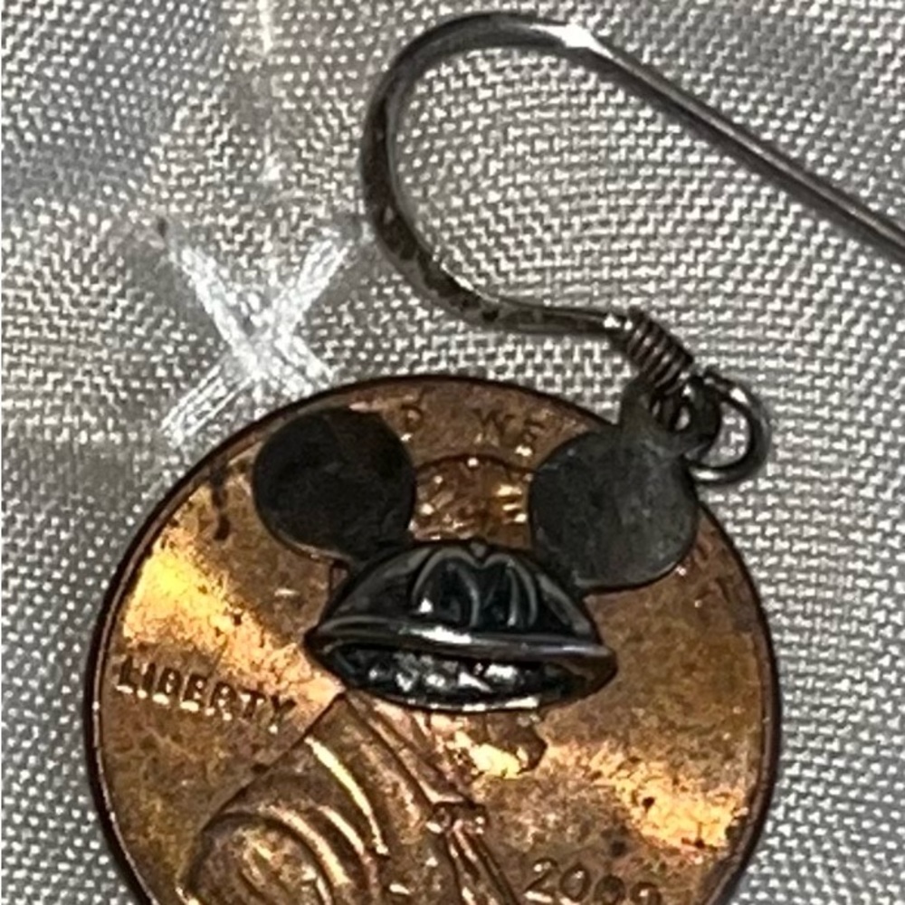 Silver 925 Mickey Mouse Earrings - Picture 6 of 7